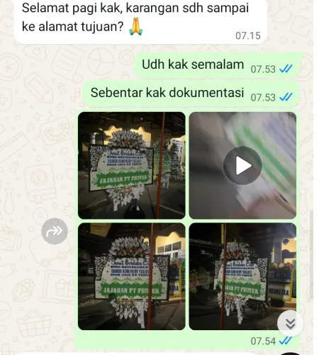 Pengiriman Papan Bunga Selamat Segeran Kidul Juntinyuat