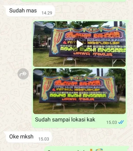 Pengiriman Papan Bunga Segeran Kidul Juntinyuat